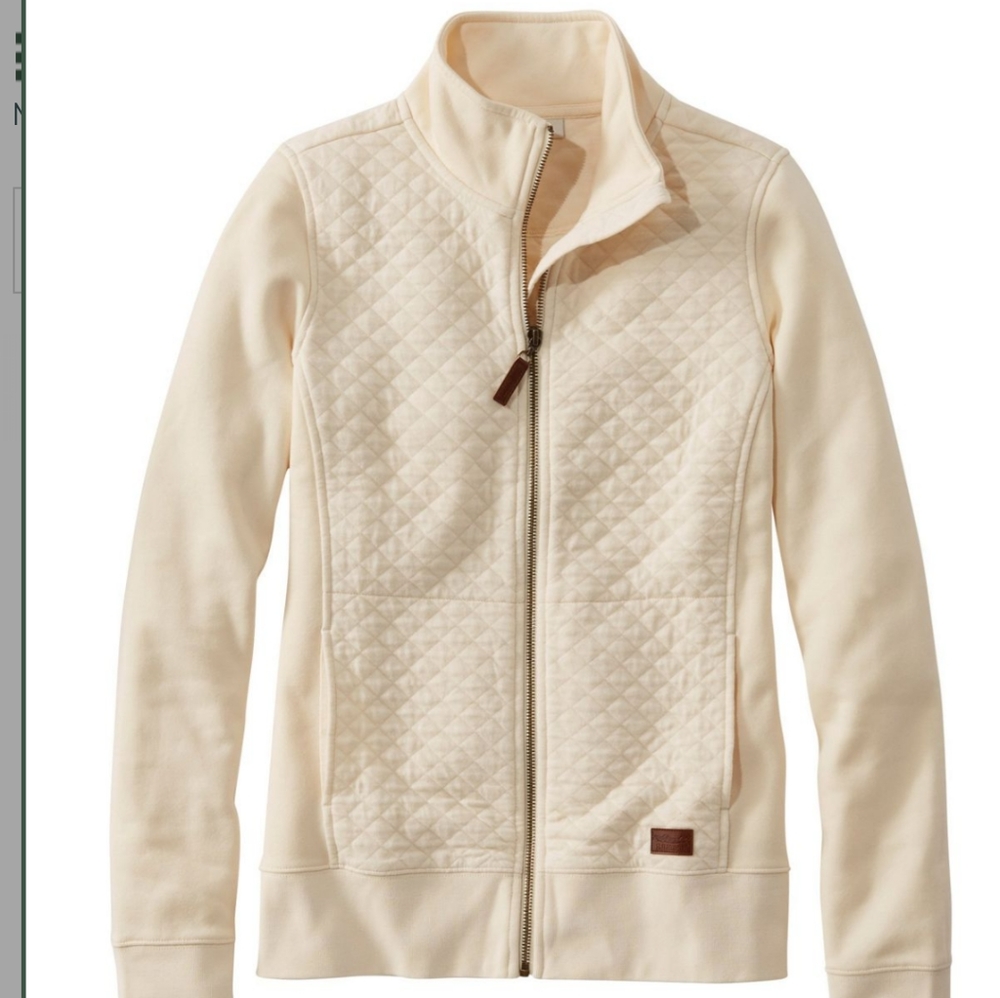 LL Bean Quilted Full Zip Jacket - M